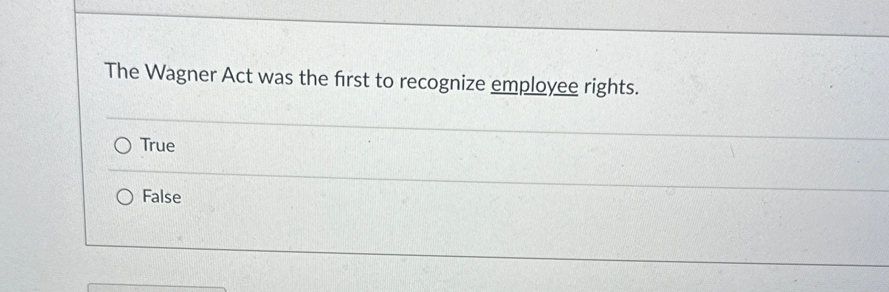 Photo inspiration: Solved The Wagner Act Was The First To Recognize Employee Photo Inspiration