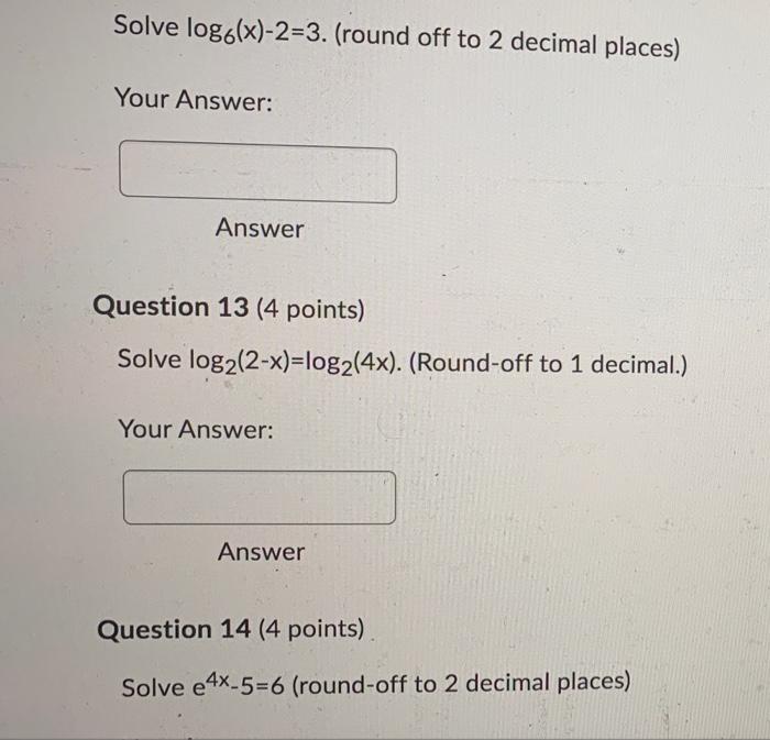 Solve Log6 X 2