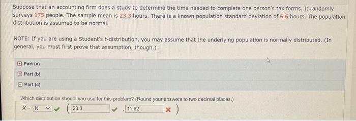 Solved Suppose that an accounting firm does a study to | Chegg.com