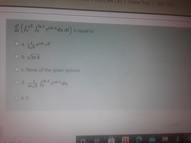 Solved V Online Tests Last Test D E Sama Sa Cookudu Dt Chegg Com