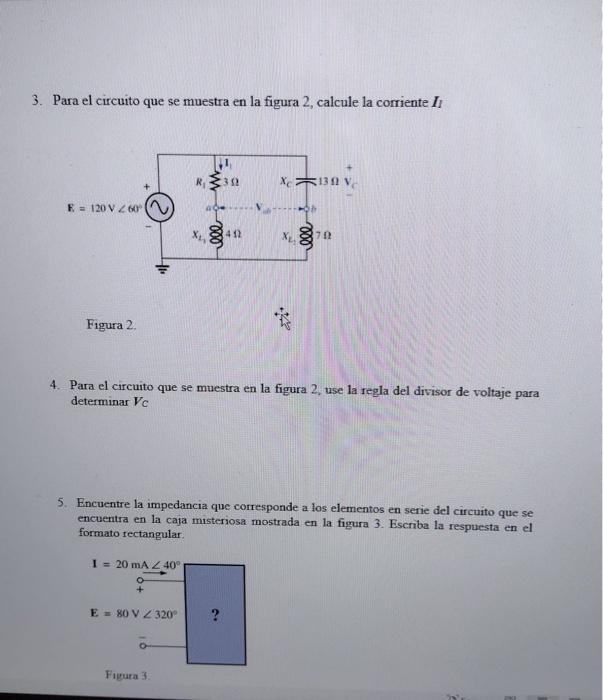 3. Para el circuito que se muestra en la figura 2, calcule la corriente \( I_{I} \) Figura 2, 4. Para el circuito que se mues