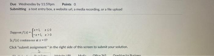 Solved Due Wednesday by 11:59pm Points 0 Submitting a text | Chegg.com