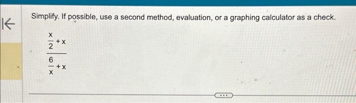 Solved C Simplify. If possible, use a second method, | Chegg.com