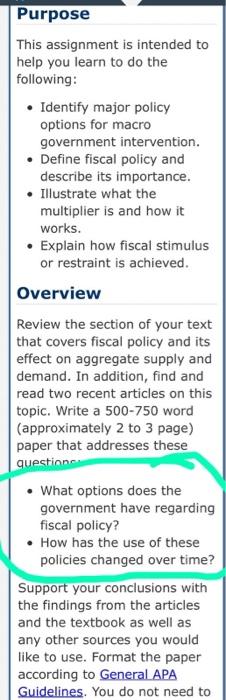 Solved Purpose This assignment is intended to help you learn | Chegg.com