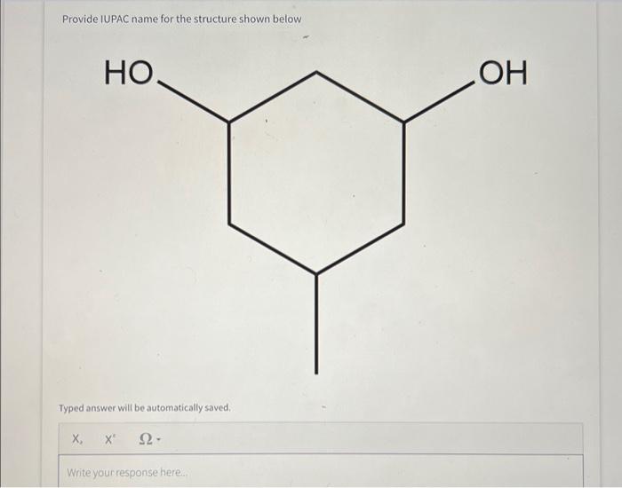 Solved Provide IUPAC Name For The Structure Shown Below Chegg Com   Image