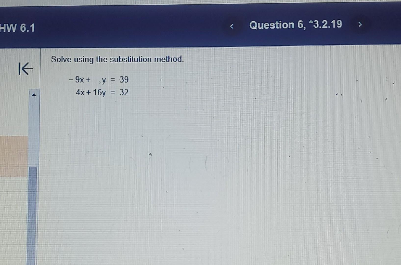 Solved Solve Using The Substitution Method. | Chegg.com