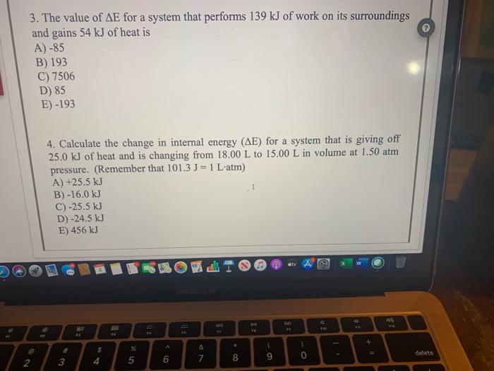 Solved 3 The Value Of Ae For A System That Performs 139 Chegg Com