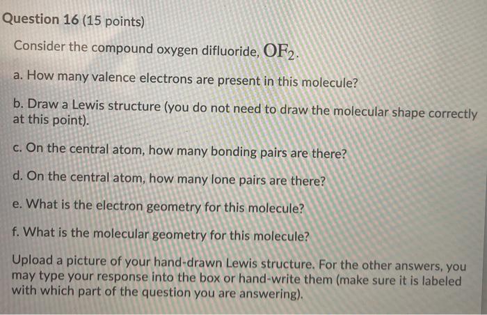 oxygen difluoride lewis structure