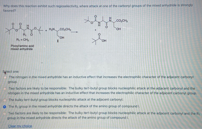 Solved Why Does This Reaction Exhibit Such Regioselectivity, | Chegg.com