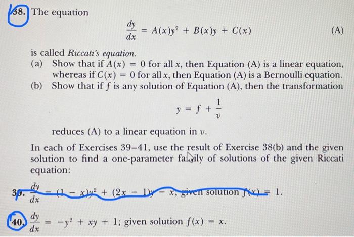 Solved Solve the given differential equations in Exercises | Chegg.com