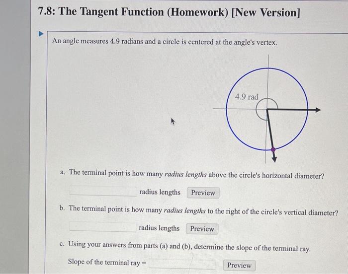 the tangent function common core algebra 2 homework answers