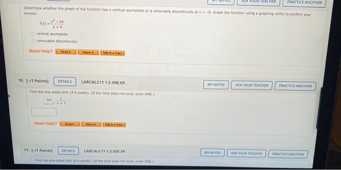 Solved Consider the following function. 1 x-5 Determine | Chegg.com