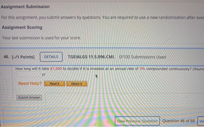 Solved Assignment Submission For this assignment, you submit | Chegg.com