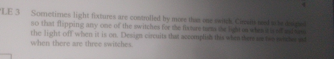 Solved LE 3 ﻿Sometimes light fixtures are controlled by more | Chegg.com