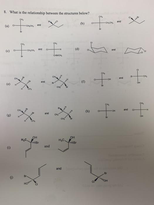 Solved 8. What is the relationship between the structures | Chegg.com