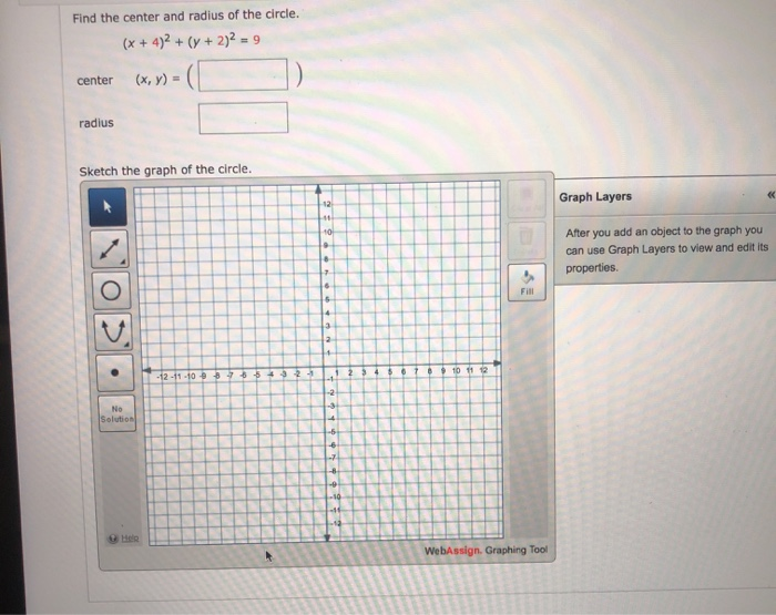 Solved Find The Center And Radius Of The Circle X 4 2 Chegg Com   Image 