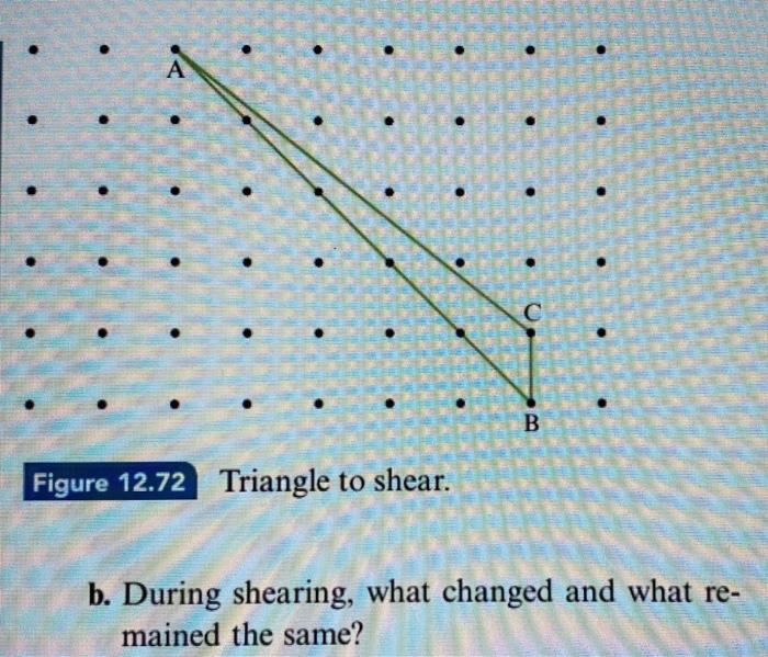 Solved 5. a. Make a drawing to show the result of shearing | Chegg.com