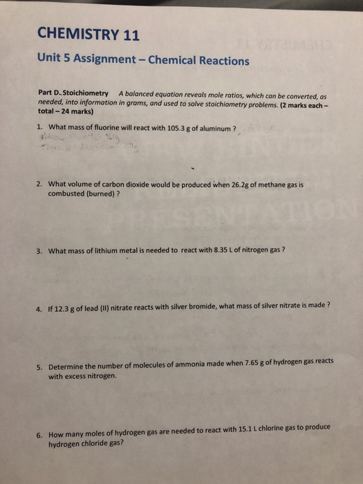 chemistry 11 hand in assignment #5