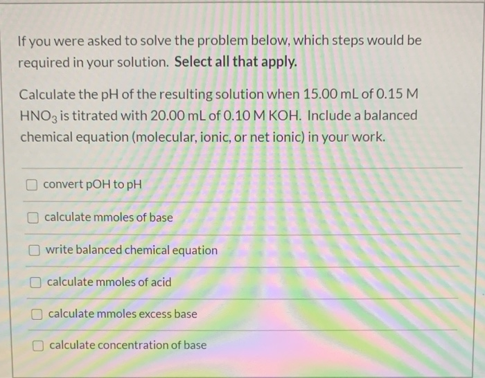 Solved If you were asked to solve the problem below, which | Chegg.com