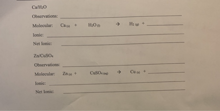 Solved Magnesium Nitratepotassium Carbonate Circle One 7971