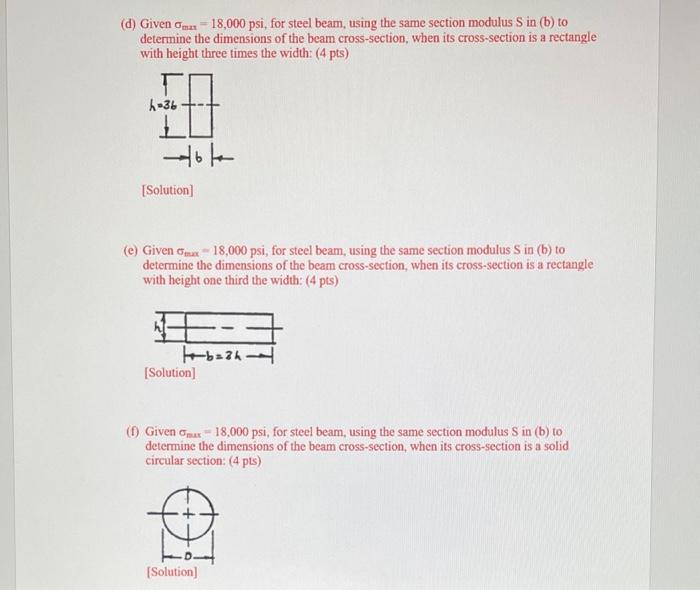 Solved 4. Ch3 Problem 31 ( 30 points) A beam is simply | Chegg.com