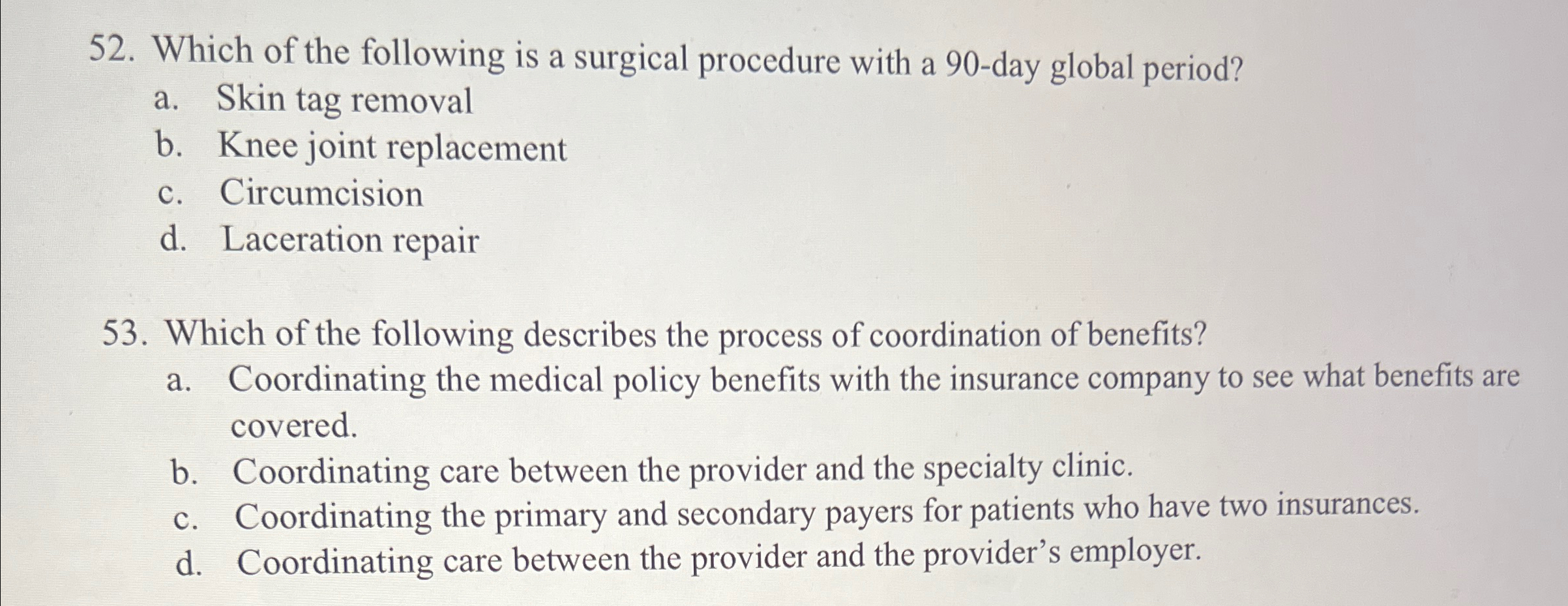 solved-which-of-the-following-is-a-surgical-procedure-with-a-chegg