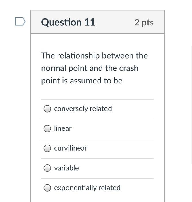 Solved Question 11 2 pts The relationship between the normal
