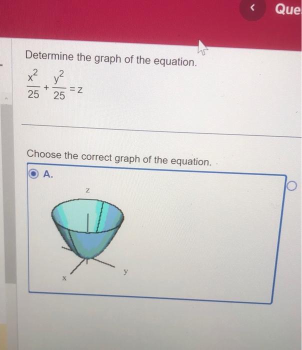 determine-the-graph-of-the-equation-25x2-25y2-z-chegg