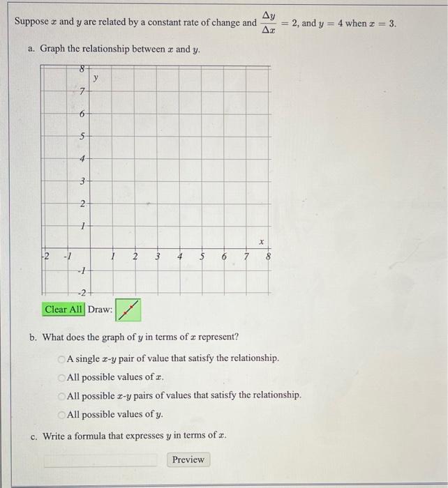 solved-suppose-x-and-y-are-related-by-a-constant-rate-of-chegg