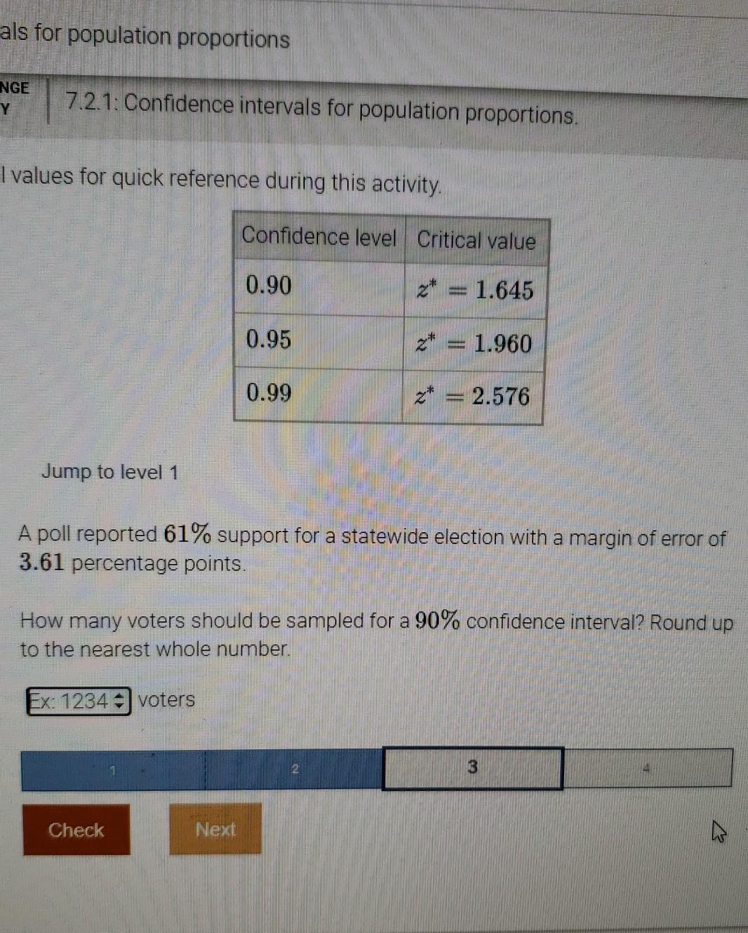 Solved als for population proportions NGE 7.2.1: Confidence | Chegg.com