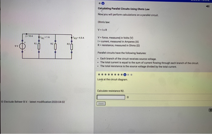 Solved Calculating Parallel Circuits Using Ohms Law Now You | Chegg.com