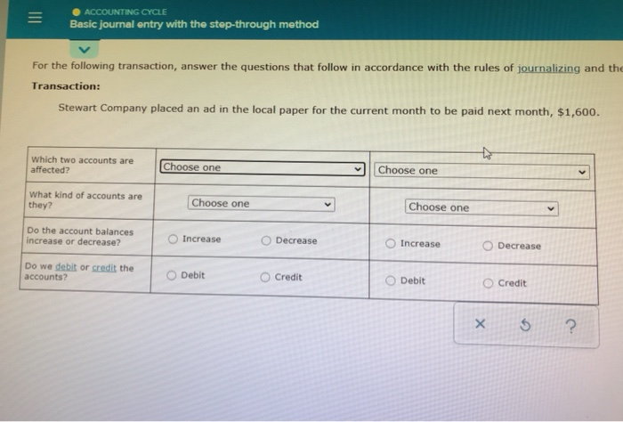 Solved ACCOUNTING CYCLE Basic journal entry with the | Chegg.com