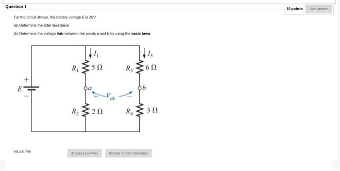 Solved Question 1 10 points Save Answer For the circuit | Chegg.com