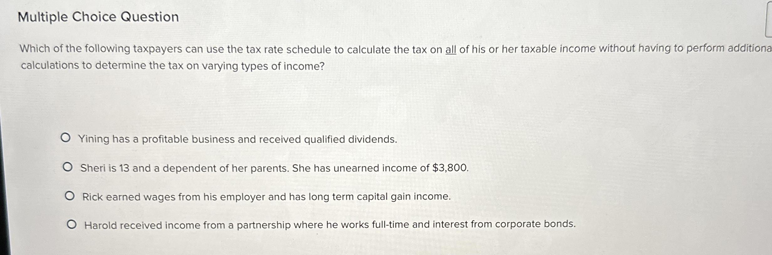 Solved Multiple Choice QuestionWhich of the following | Chegg.com