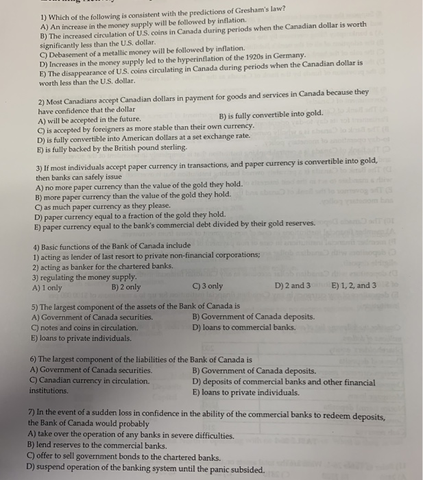 Solved 1 Which Of The Following Is Consistent With The P