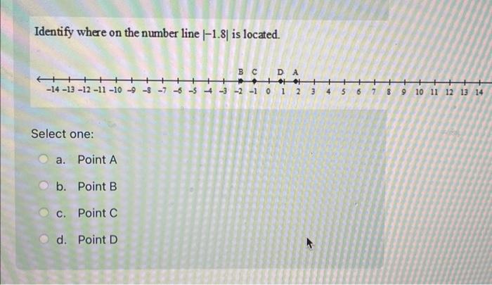 on a number line 9.7 would be located