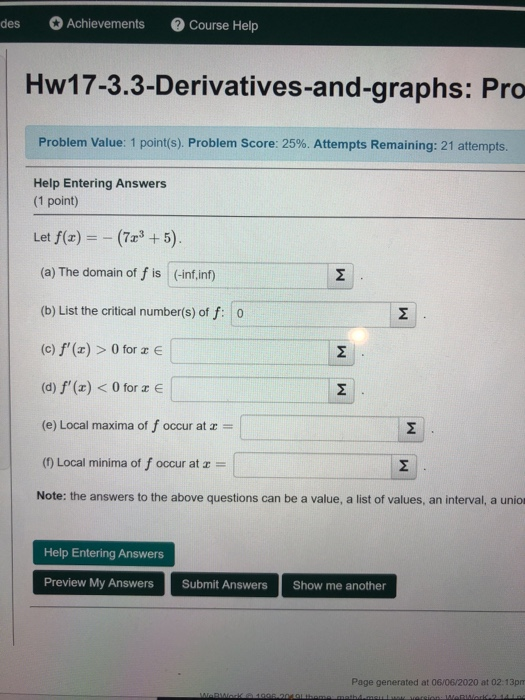 Solved Srades Achievements Course Help | Chegg.com