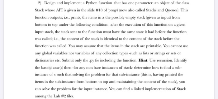 Solved 2) Design and implement a Python function that has | Chegg.com