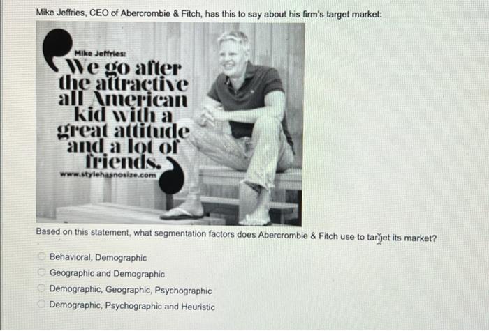 abercrombie and fitch demographic