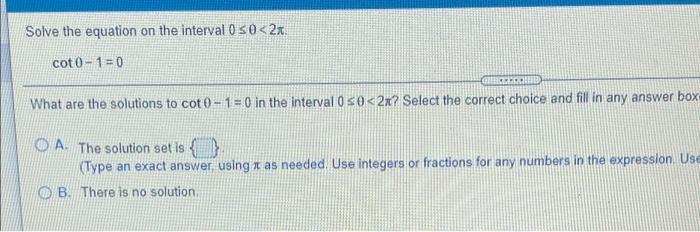 Solved Solve the equation on the interval 0 30