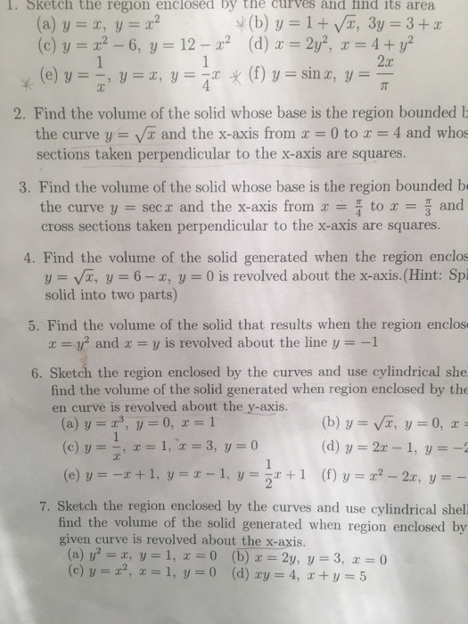 Solved 2 7t I And 1 Sketch The Region Enclosed By The Cu Chegg Com