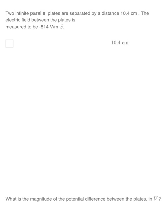 Solved Two Infinite Parallel Plates Are Separated By A Di Chegg Com
