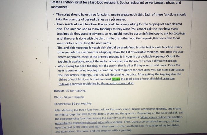 solved-create-a-python-script-for-a-fast-food-restaurant-chegg