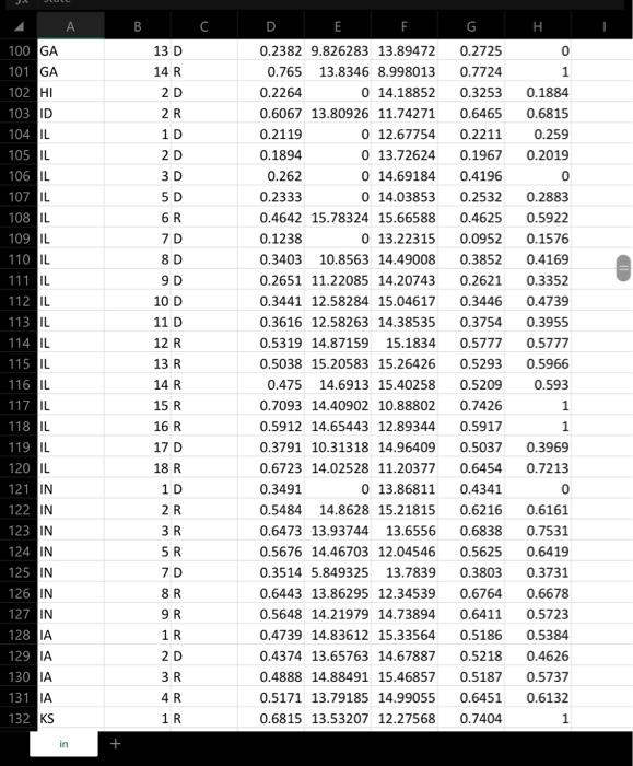 Solved please use R-studio to do this work, I know its long | Chegg.com