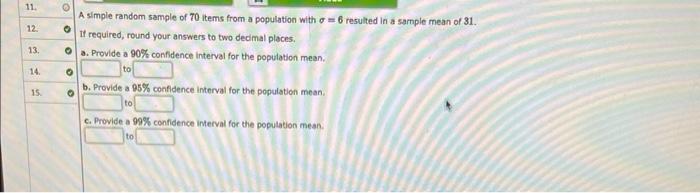 Solved A simple random sample of 70 items from a population | Chegg.com