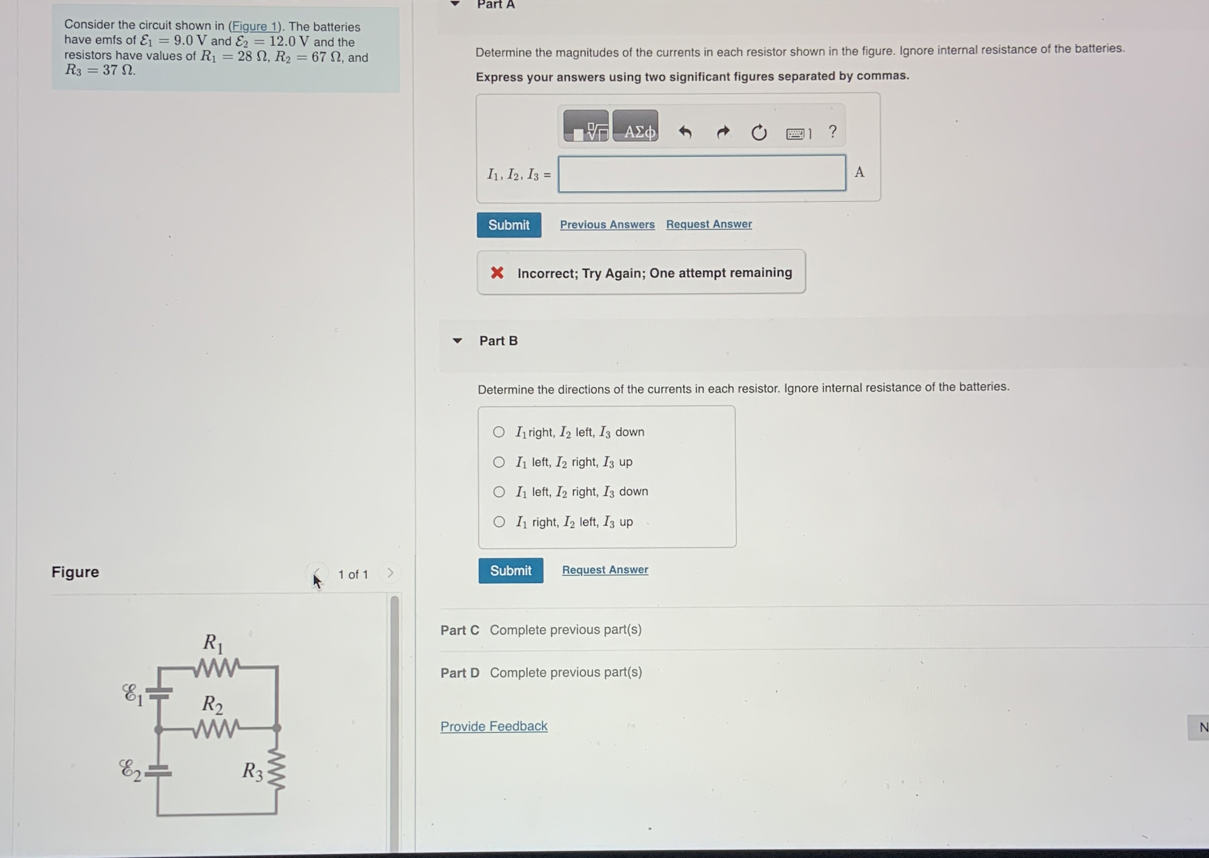 Solved Consider the circuit shown in (Figure 1). ﻿The | Chegg.com
