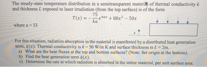 Solved The steady-state temperature distribution in a | Chegg.com