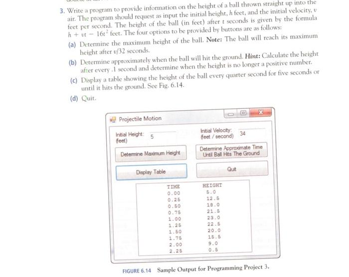 Solved solve the problem using visual basic ( in microsoft | Chegg.com