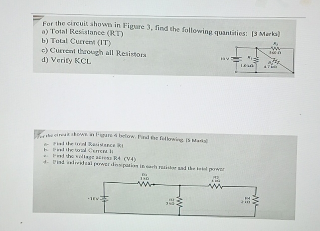 Solved For the circuit shown in Figure 3, ﻿find the | Chegg.com