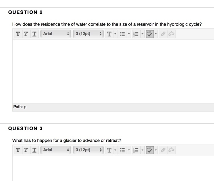 Solved QUESTION 2 How does the residence time of water | Chegg.com
